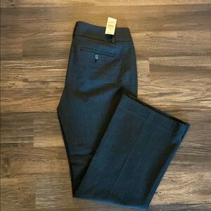 LOFT Gray Structured Trousers